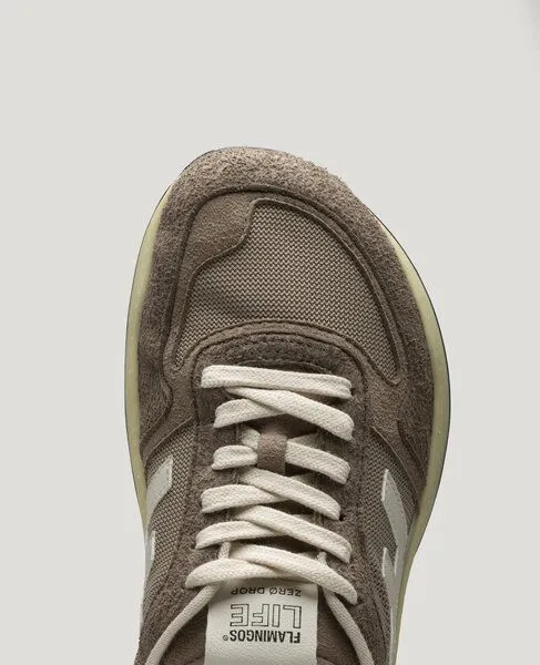 Flamingos Life Flamingos' Life ZERO Drop Barfußschuh - Sand olive/Taupe Vanilla/Ivory black, Braun, – Produktbild 3 von 4