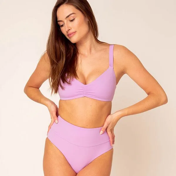 Woodlike Ocean Woodlike Ocean Ruffle Bikini Top, Lila, – Produktbild 1 von 4