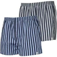 Haasis Bodywear Haasis Bodywear Herren Web-Boxer Streifen, verdeckte Knopfleiste, 2er Pack – Produktbild 1 von 1