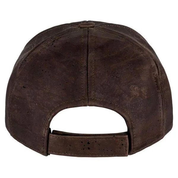 Kork-Deko Kork-Deko Basballcap aus Kork | Cap Schirmmütze aus Kork - beige oder dunkelbraun, Braun, – Produktbild 2 von 4