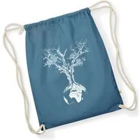Life Tree Life-Tree Stringbag aus Biobaumwolle Fairwear "Weltenbaum" für in Grün/Blau/Weiß/Rot, Blau, – Produktbild 1 von 1