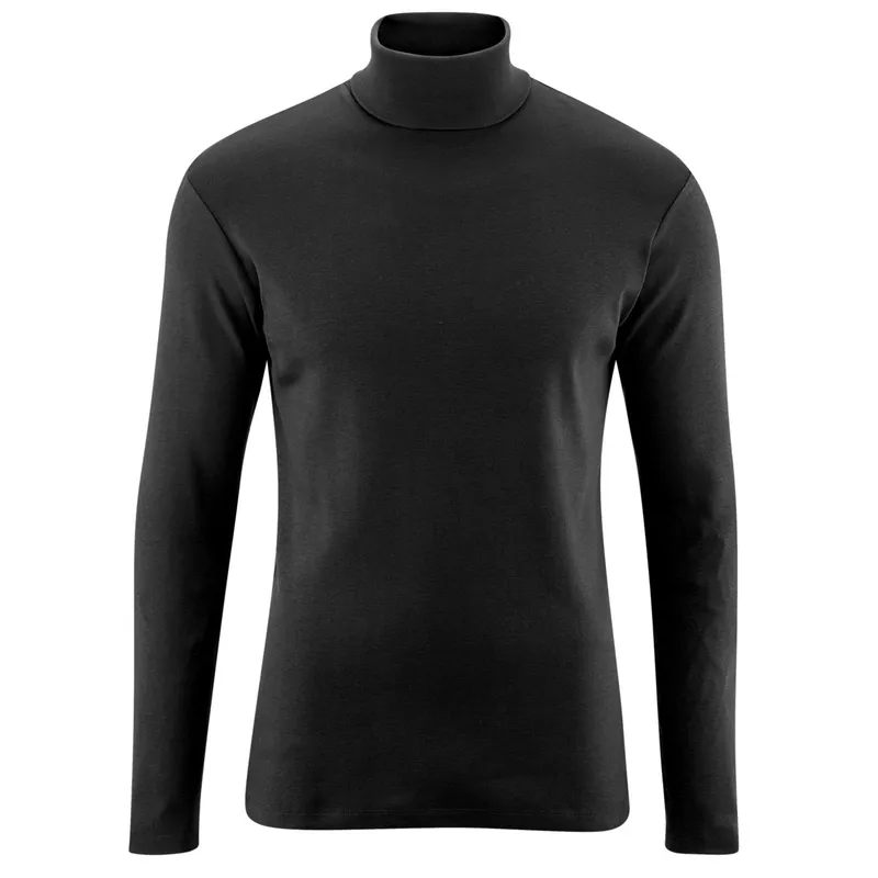 Living Crafts Living Crafts - Herren Rollkragen-Shirt (100% Bio-Baumwolle), Schwarz, – Produktbild 4 von 5