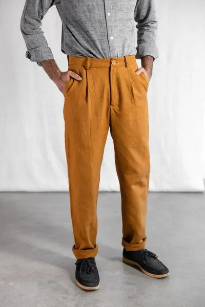 Jyoti - Fair Works Jyoti - Fair Works Bio-Baumwoll Hose Sameer Curry – Produktbild 1 von 4