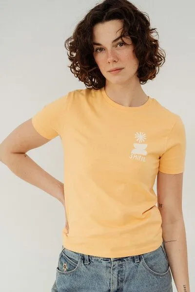 Kultgut Kultgut Artdesign - Biofair- Femin Shirt /Shine, Gelb, – Produktbild 1 von 4