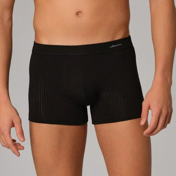 comazo|earth comazo|earth Fairtrade Trunks Single Jersey mit Nadelzug | GOTS zertifiziert, Schwarz, – Produktbild 1 von 4