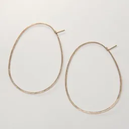 BELLYBIRD Jewellery BELLYBIRD Jewellery CREOLEN - Oval, gehämmert, M/L – Produktbild 1 von 1