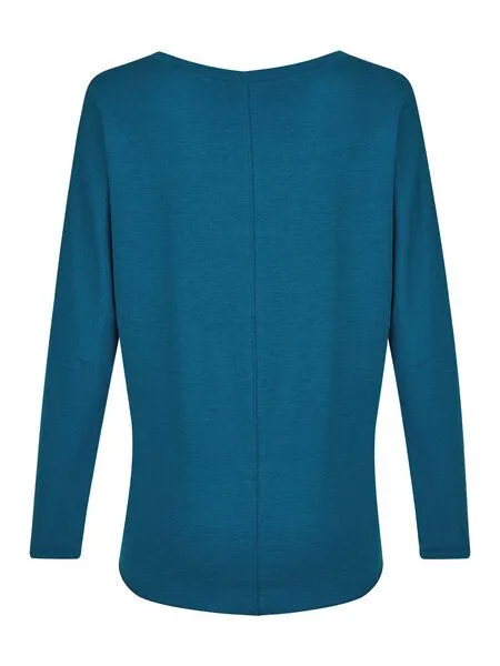 nice to meet me nice to meet me Flow Longsleeve, Aguamarine, – Produktbild 3 von 4