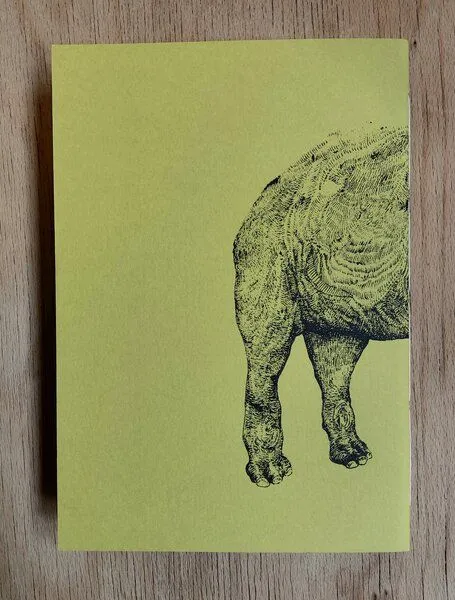 NanMa NanMa Handgebundenes Notizbuch „Elefant“ – In Österreich bedrucktes Skizzenbuch für Zeichnen und Journaling, Gelb, – Produktbild 3 von 4
