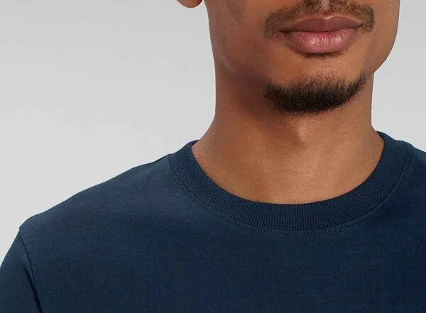 YTWOO YTWOO Herren schweres Bio T-Shirt. Männer Premium Basic Shirt. Heavy Cotton, Navy, – Produktbild 2 von 4