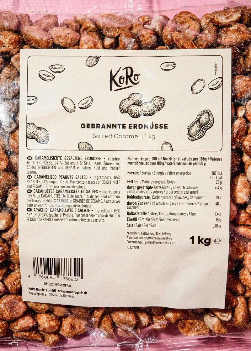 KoRo Gebrannte Erdnüsse Salted Caramel 1 kg – Produktbild 3 von 5