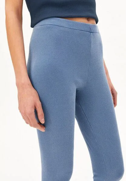 ARMEDANGELS ARMEDANGELS GMT DYE RIB Damen Ripp-Leggings aus Bio-Baumwoll Mix, Tinted navy, – Produktbild 3 von 4