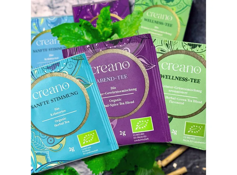 Creano Tee 60x “Calm down” Biotee-Mix (Wellness-Tee,Sanfte Stimmung,Abend-Tee)*, 1 x 60 St. – Produktbild 4 von 5