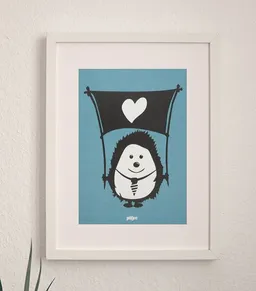 päfjes päfjes Ingo Igel mit Herz - Poster A4 – Produktbild 1 von 1