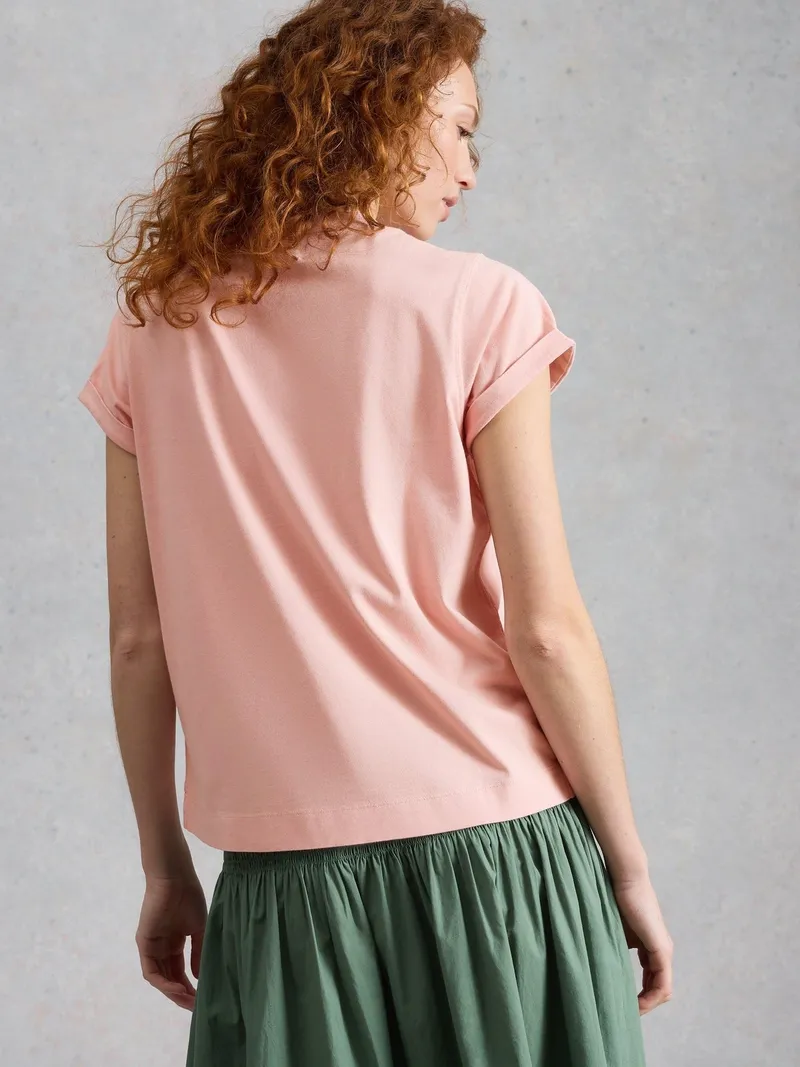 White Stuff T-Shirt Gina - 42, Dunkles rosa, – Produktbild 4 von 4