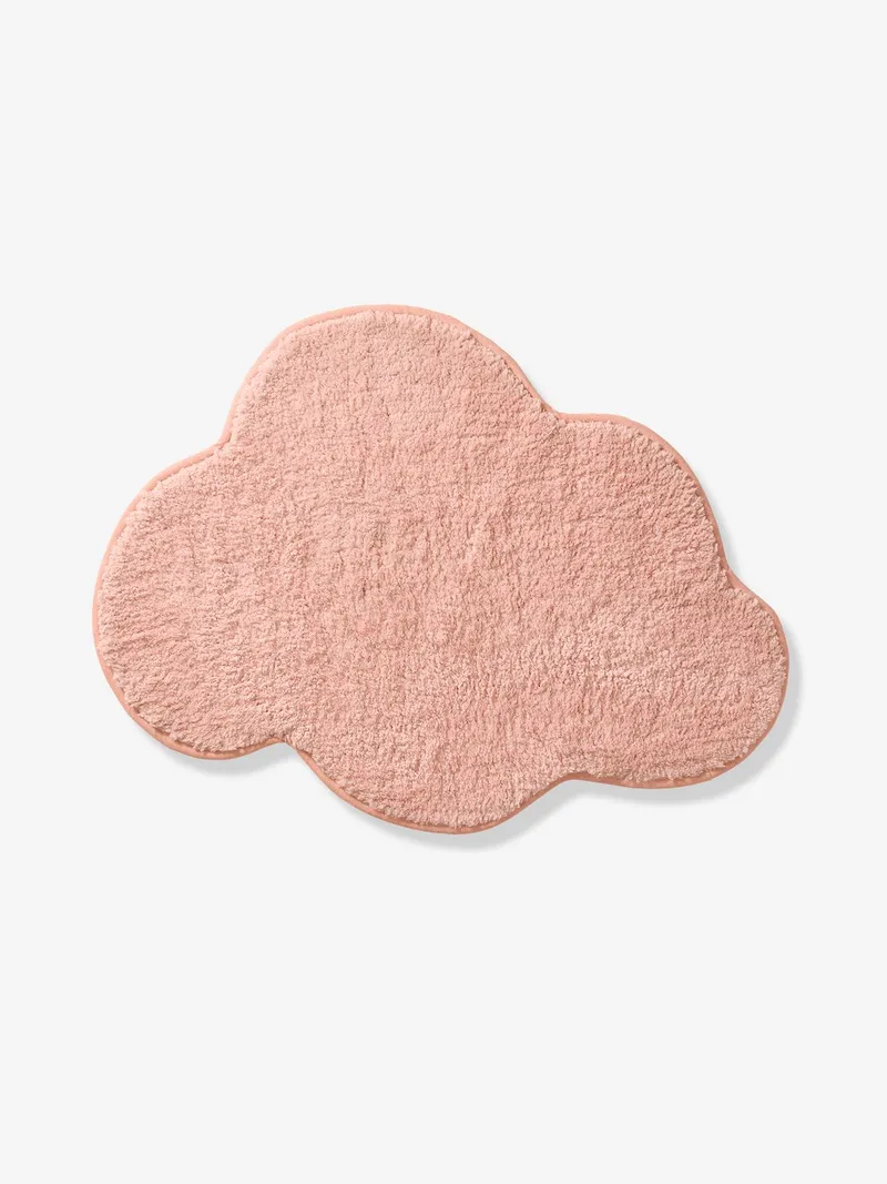 Vertbaudet Vertbaudet Teppich Wolke Kinderzimmer, Pudrig rosa, – Produktbild 3 von 4