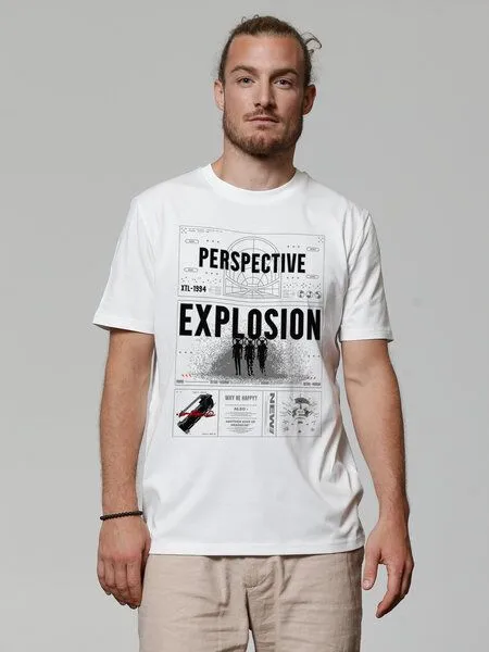watapparel watapparel T-Shirt Unisex Perspektive, Off white, – Produktbild 1 von 4