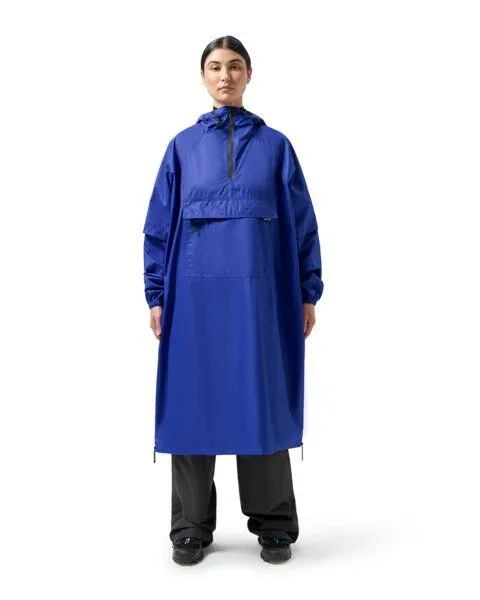 Maium Maium Vegan Regenmantel - Unisex Poncho - aus recycelten Materialien, Blau (electric blue), – Produktbild 1 von 4
