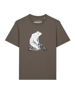 watapparel watapparel T-Shirt Unisex Bär auf Bike – Produktbild 1 von 1