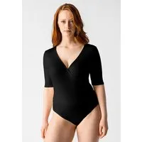 Les Lunes Les Lunes V-Ausschnitt Body Halbarm „Zoey“, Schwarz, – Produktbild 1 von 1
