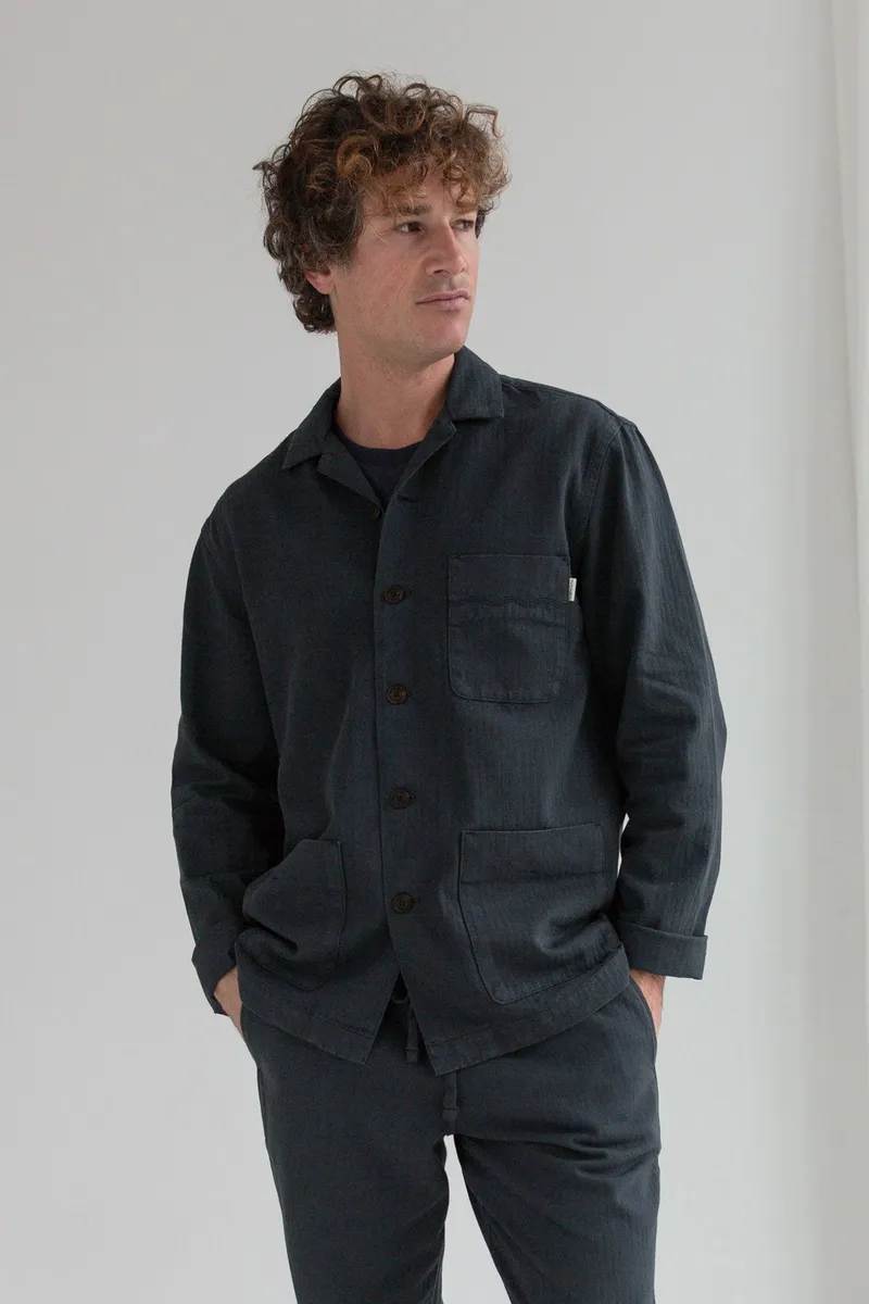 TWOTHIRDS TWOTHIRDS Herren vegan Jacke Franzburg Dark Navy, Extra dunkelblau, – Produktbild 1 von 2