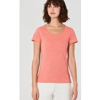 HempAge HempAge Damen T-Shirt mit Rollsaum Hanf/Bio-Baumwolle, Peach (orange), – Produktbild 1 von 1