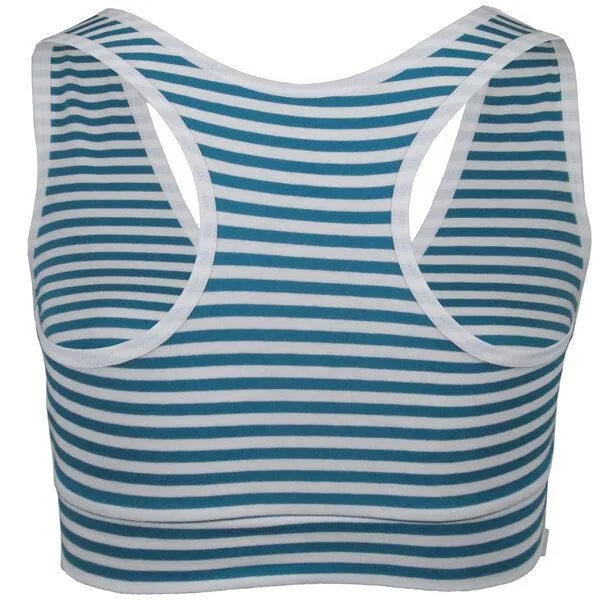 Frija Omina Frija Omina Bio Sport-Top Athla Muster, Petrol-weiß gestreift (blau), – Produktbild 2 von 2