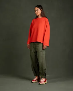 Kuyichi Kuyichi Damen vegan Hose Juna Moosgrün – Produktbild 1 von 1