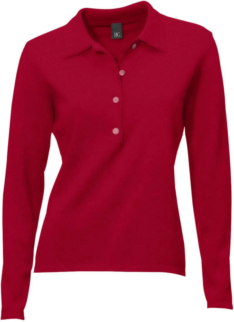 heine Polopullover rot, Rot, – Produktbild 2 von 3