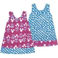 Global Mamas Global Mamas Bio Wendekleid - Elephant/Deco Flower/Marina/Chroma/Garden, Deco flower (pink), – Produktbild 1 von 1