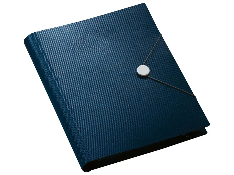Memo Tagungsmappe Opaco A4 2-Ring-Mechanik blau – Produktbild 1 von 1