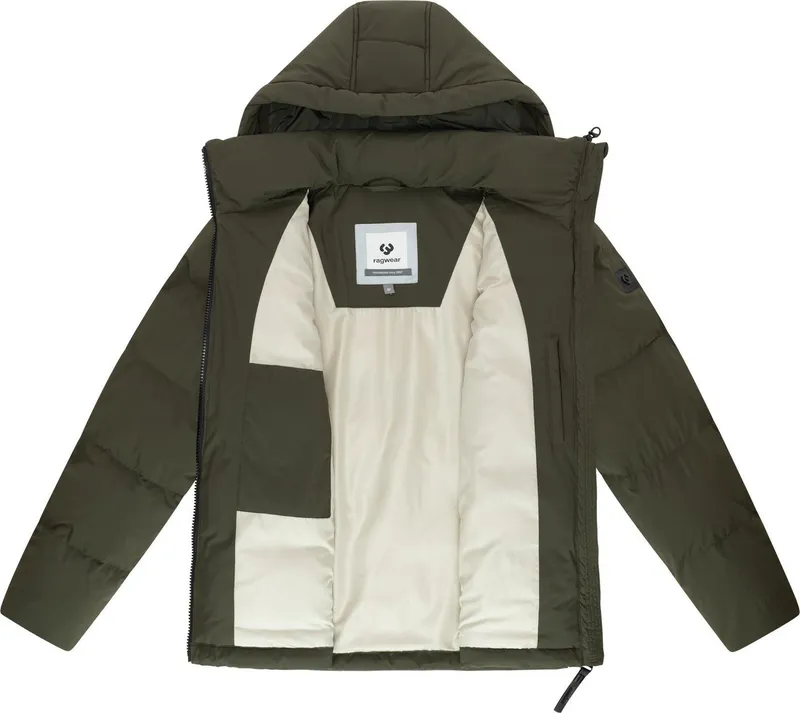 ragwear ragwear Steppjacke Walinor YOUMODO Gesteppte Winterjacke mit verstellbarer Kapuze, Grün, – Produktbild 1 von 5