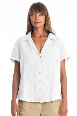 RAVENS VIEW IBIZA RAVENS VIEW IBIZA Damen vegan Hemd Elly White – Produktbild 1 von 1