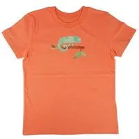 MelaDi Meladi Kinder Shirt aus Biobaumwolle - Chamäleon auf Orange – Produktbild 1 von 1