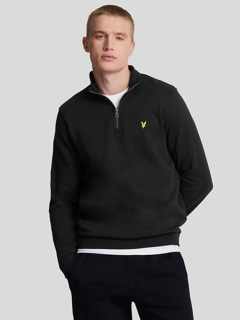 Lyle and Scott Lyle & Scott Sweat Half Zip Pull Schwarz - Größe M, Schwarz, – Produktbild 2 von 5
