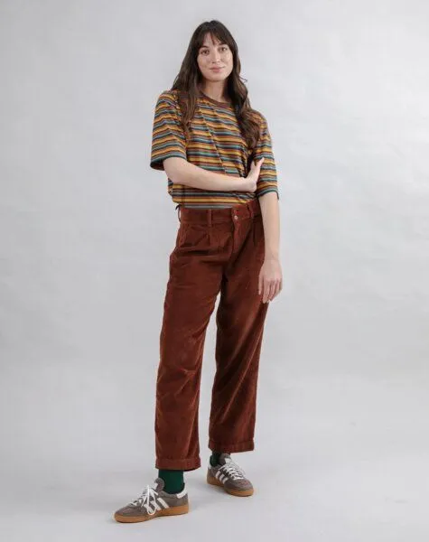 Brava Fabrics Brava Fabrics Corduroy Faltenhose Kupfer – Produktbild 3 von 4
