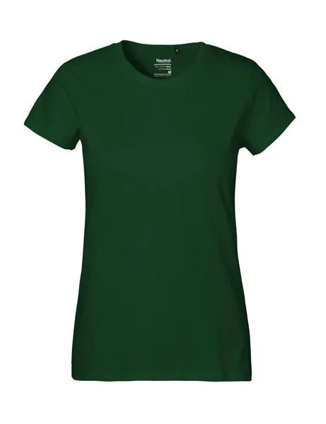 Neutral Neutral® Damen Classic T-Shirt von Neutral Bio Baumwolle, Bottle green, – Produktbild 2 von 4