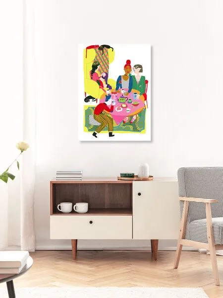 Photocircle Photocircle Poster / Leinwandbild - Wednesday Tea Party – Produktbild 3 von 4