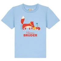 watabout kids watabout.kids T-Shirt Kinder Fuchs Kleiner Bruder, Blue soul, – Produktbild 1 von 1