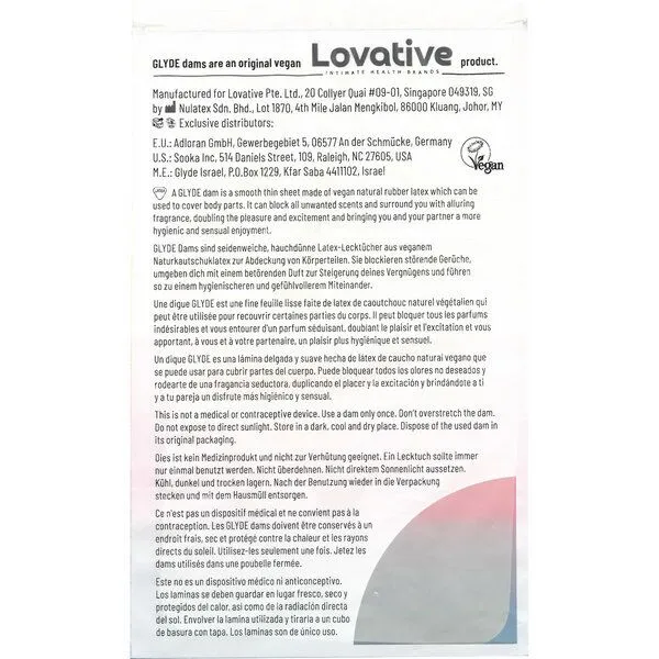 Glyde Sheer Glyde Dams – Latextücher / Lecktücher Bulk-Pack (100 Stück) – Produktbild 4 von 4