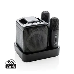 XD Collection Singvibe Karaoke-Set mit Doppelmikrofon aus RCS rec. ABS, schwarz – Produktbild 1 von 1