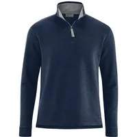 HempAge HempAge Herren Sweatware Troyer Hanf/Bio-Baumwolle, Navy, – Produktbild 1 von 1