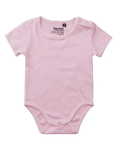 Neutral Neutral® Baby Wickelbody Strampler Kurzarm, Hell pink, – Produktbild 1 von 4