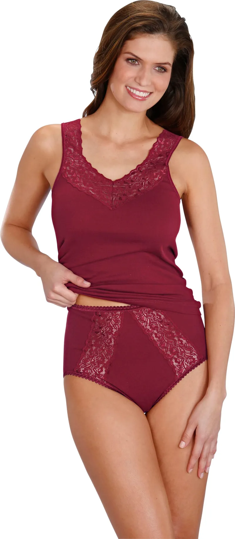 wäschepur Taillenslip bordeaux, Bordeaux, – Produktbild 2 von 3