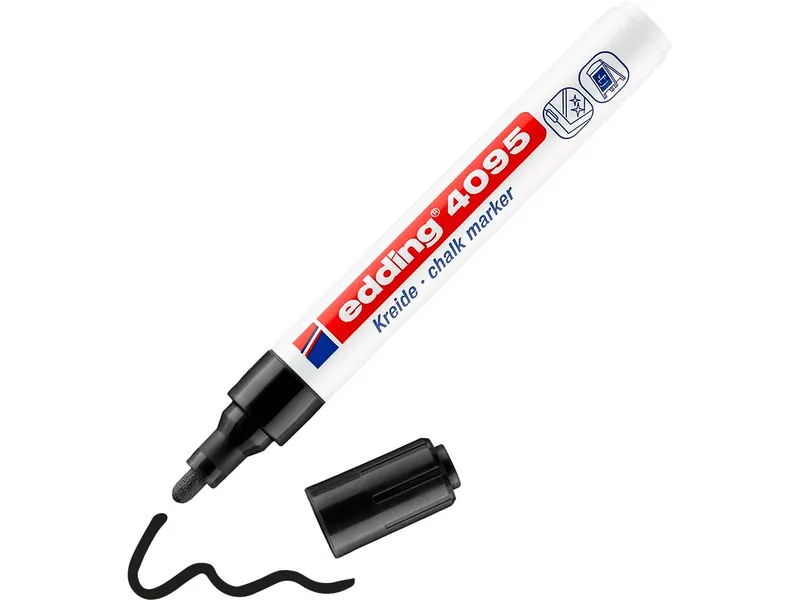 Edding Edding Kreidemarker, Window Marker "4095" schwarz – Produktbild 2 von 3