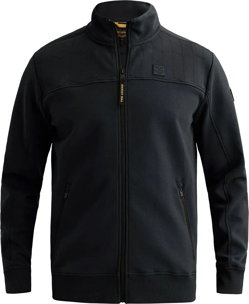 PME Legend PME Legend Strickjacke Interlock Sweat Salute, Dunkelblau, – Produktbild 2 von 5