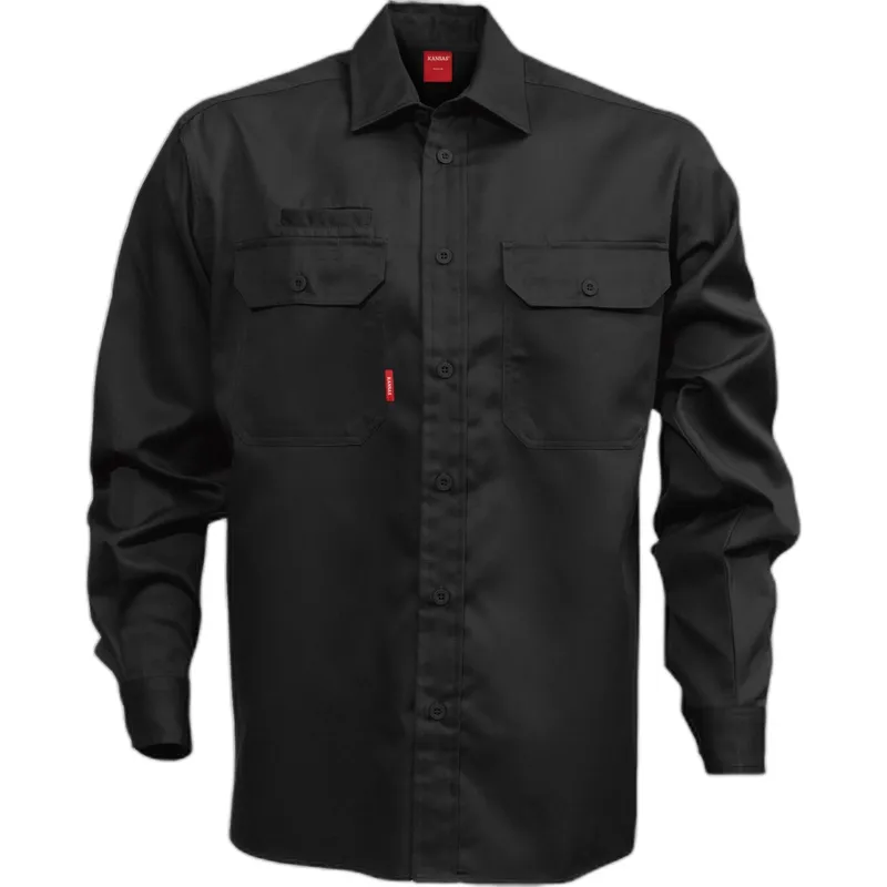Fristads Langarmshirt aus Baumwolle Fristads 7386 BKS, Noir, – Produktbild 2 von 2