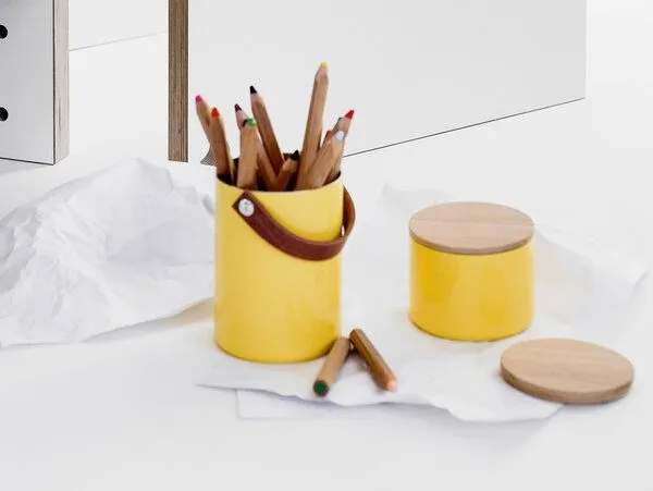 werkvoll by Lena Peter werkvoll by Lena Peter Recycling Feuerlöscher Henkeldose FIRE, Gelb, – Produktbild 5 von 5