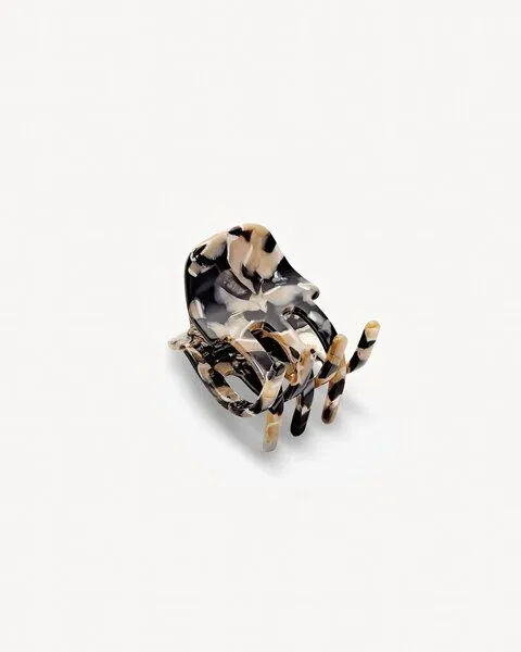 JAN N JUNE JAN N JUNE MACHETE Haarklammer MINI CLAW aus Acetat, Abalone (schwarz-beige), – Produktbild 1 von 3