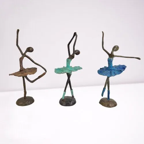 Moogoo Creative Africa Moogoo Creative Africa Bronze-Skulptur "Danseuse de ballet" Ballerina 27 cm, handgemacht und fair – Produktbild 4 von 5