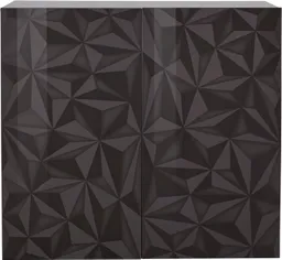 Home affaire Highboard Prisma Höhe 111 cm, Breite 121 cm, Kommode 2 Türen, Hochkommode, Front mit elegantem Siebdruck, grifflos, viel Stauraum – Produktbild 1 von 1